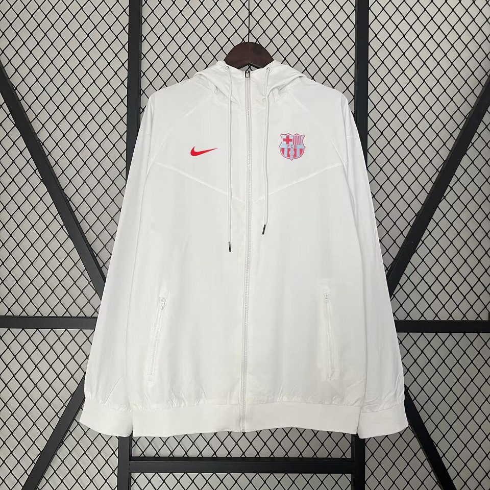 AAA Quality Barcelona 24/25 Wind Coat - White